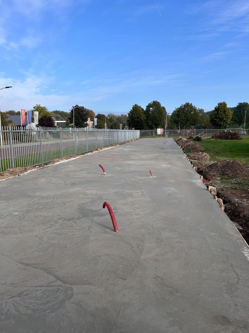 Na: Klaar: de hele plaat gestort