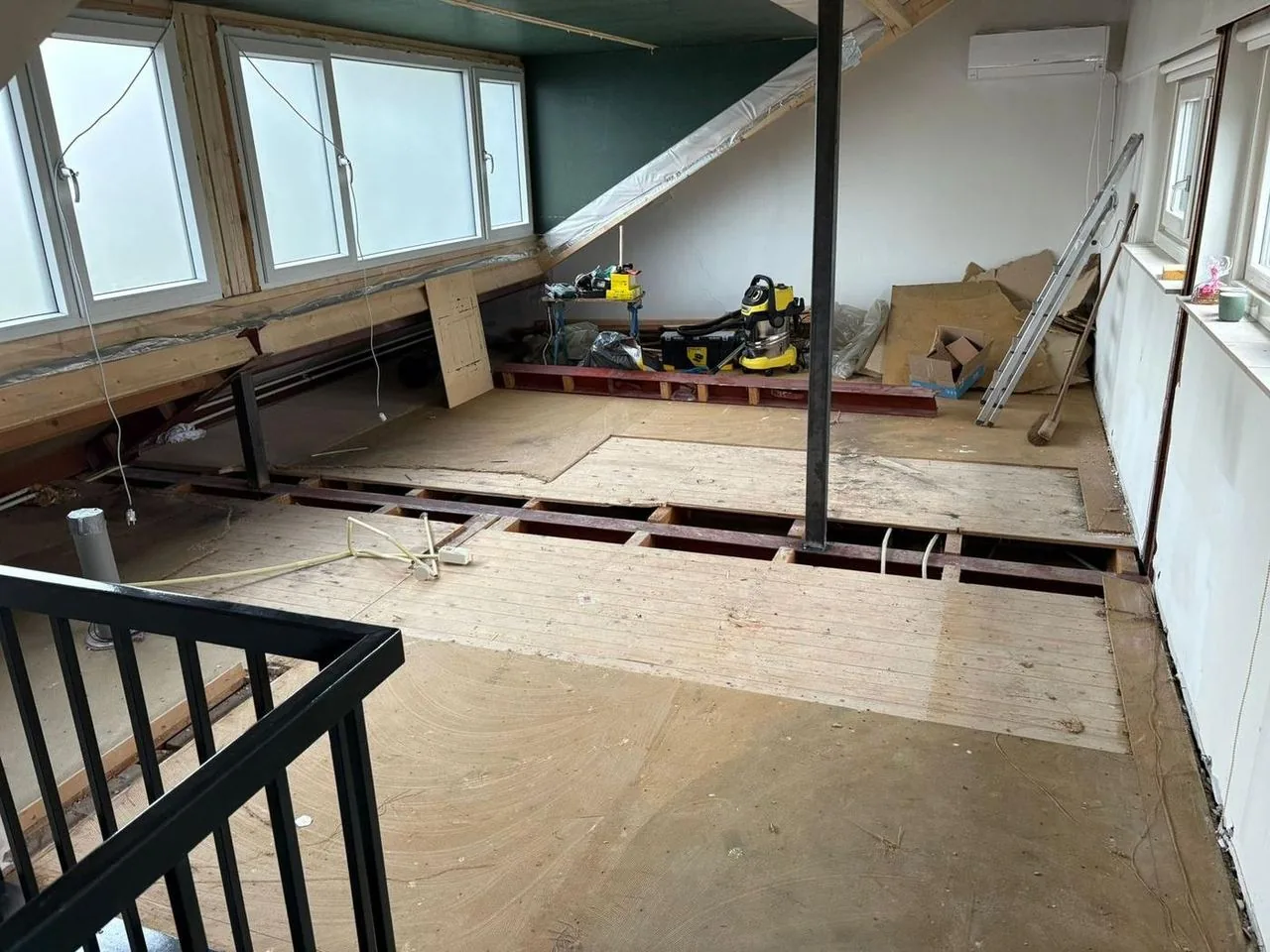 Nieuwe vloerconstructie op zolder